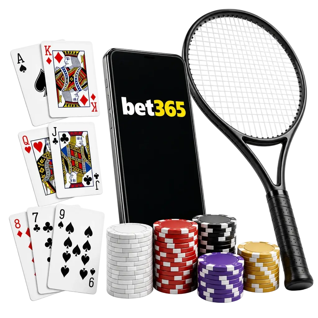 App de Bet365 en pantalla de smartphone