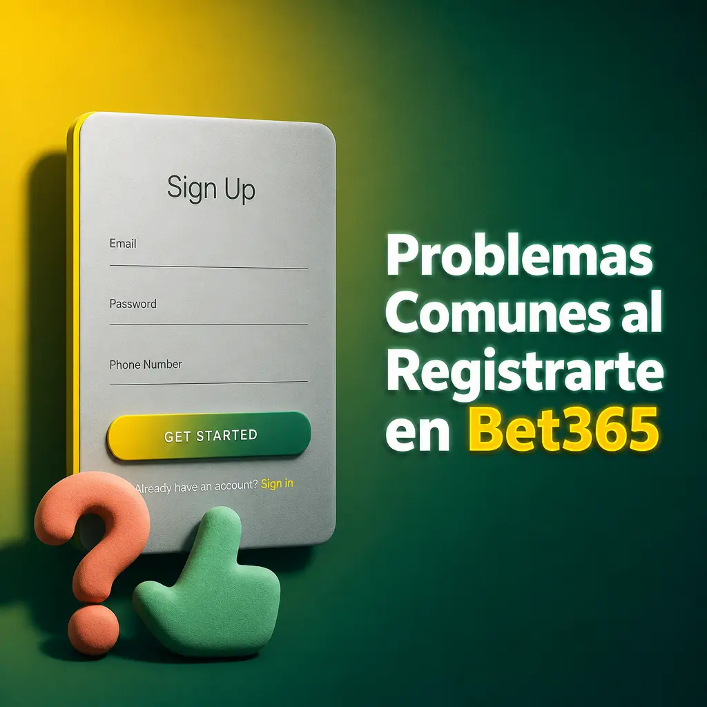 Usuario resolviendo problemas de registro en Bet365