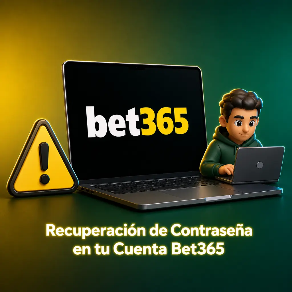 Pantalla de recuperación de contraseña de Bet365